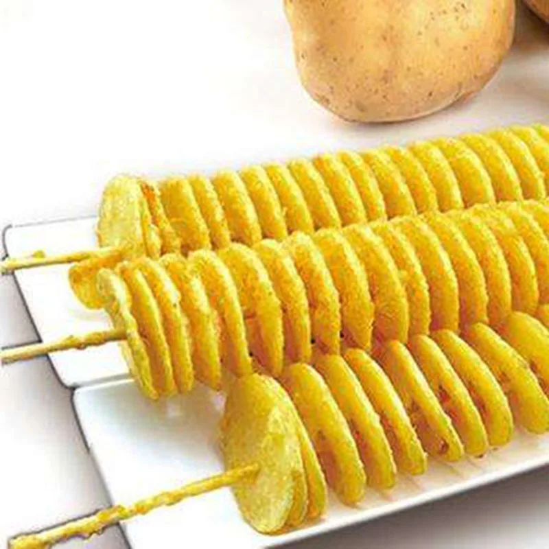 QuickDone поворот картофеля Нержавеющая сталь овощей строка чайник Пластик витой