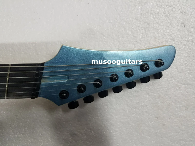 Musoo бренд 7 струн на заказ fanned fret электрогитара|electric guitar|electric guitars brandsbrand guitar |