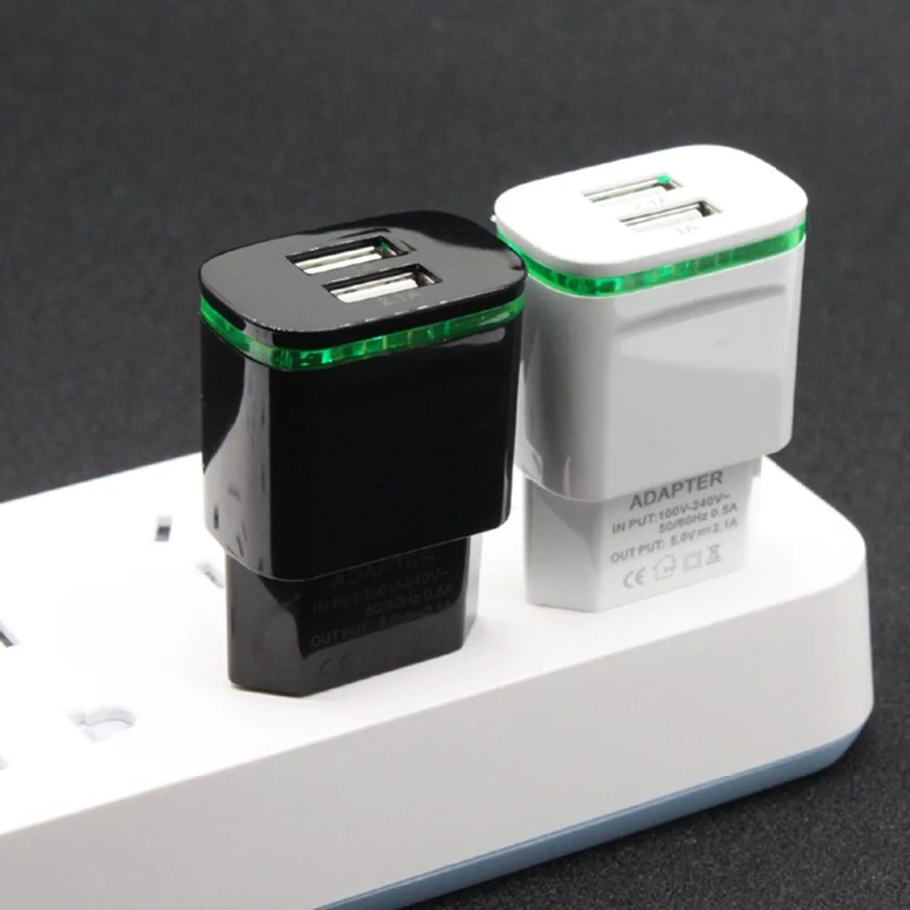 Зарядное устройство SOONHUA Mini с 2 USB портами 5 В А|Зарядные устройства| |