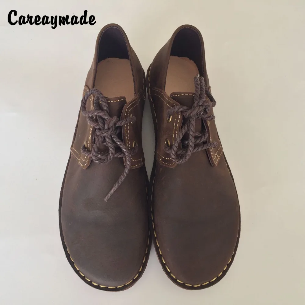 Careaymade/Лидер продаж Новинка Повседневная обувь из конской кожи с пряжкой в стиле