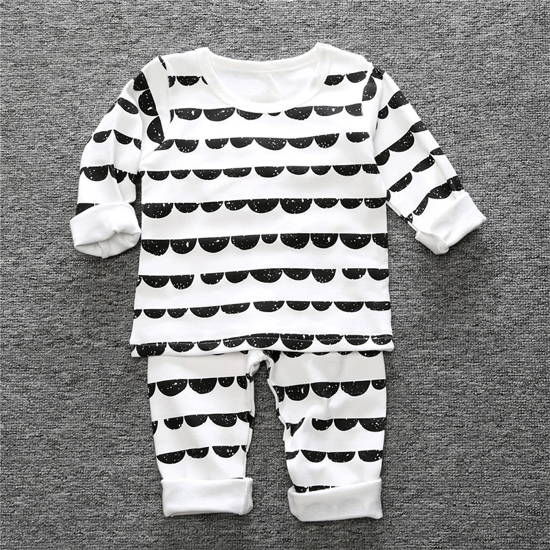 2 шт. Детские хлопковые пижамы для мальчиков и девочек|Комплекты пижам| |