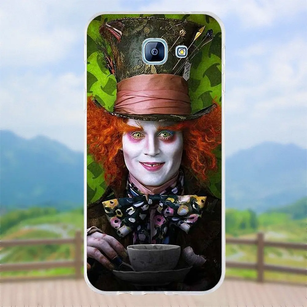 Vvcqod Безумный Шляпник для samsung Galaxy A3 A5 A7 J1 J2 J3 J5 J7 2015 2016 2017 Мягкие TPU Книги по
