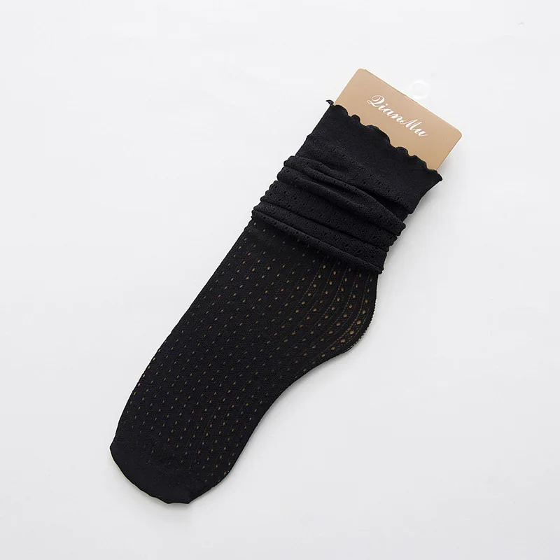 Fashion Korean Creative Socks Women Cotton Thin Heap Heap Solid Color Socks for Women Meias Gift Cut Fuzzy Socks Plus Size