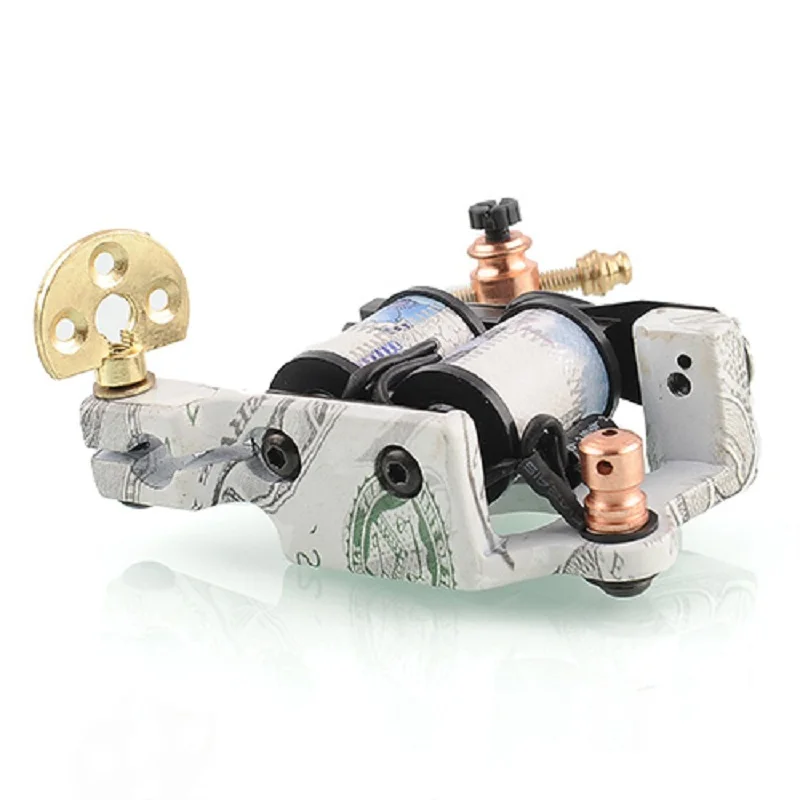 2015 Brand New Easy Use 10 Wrap Coils Steel Entry Level Beginner Tattoo Machine Gun Set Shader Body Art Hot Sale | Красота и здоровье