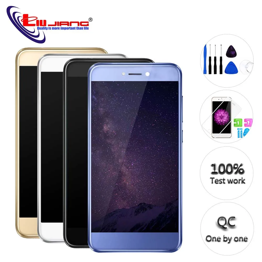 Дигитайзер сенсорного ЖК экрана в сборе с рамкой для HUAWEI Honor 8 Lite LCD PRA TL10 LX1 LX3