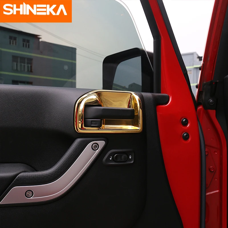 SHINEKA внутренние молдинги для Jeep wrangler jk 2 двери межкомнатные дверные чаши для Jeep wrangler jk 2011- аксессуары