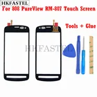 Сенсорный экран HKFASTEL для Nokia 808, PureView RM-807, сенсорный экран, дигитайзер, сенсор, переднее стекло, панель объектива + Инструменты + клей