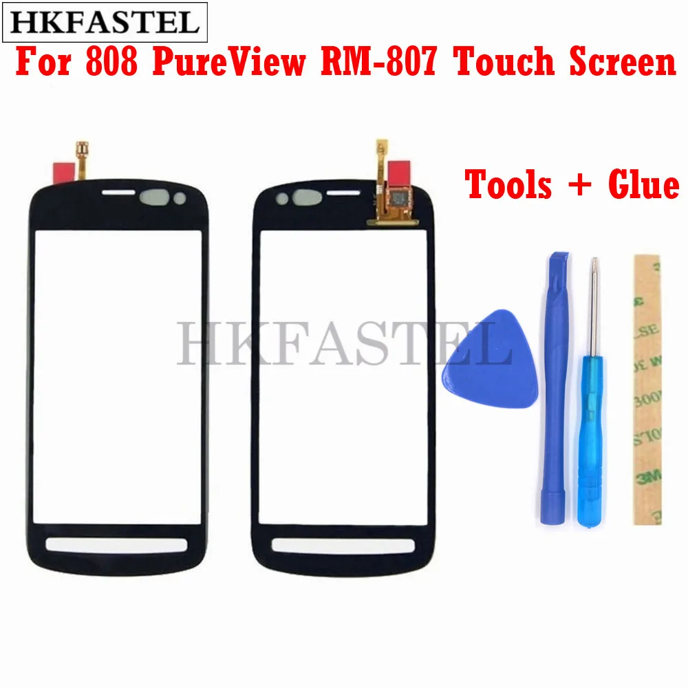 Сенсорный экран hkfatel для Nokia 808 PureView сенсорный с дигитайзером сенсорная передняя