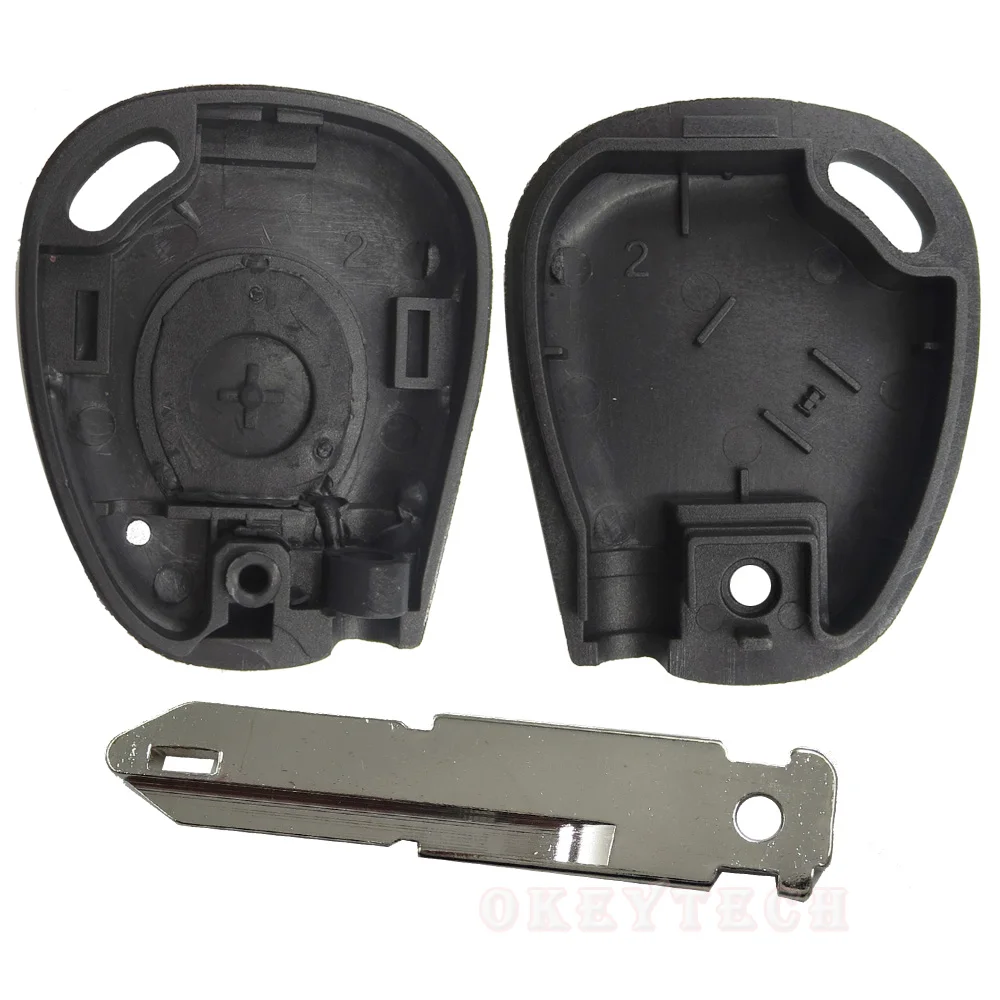 Сменный корпус для ключей на кнопке OkeyTech 1 с подсветкой подходит RENAULT Megane Clio Scenic