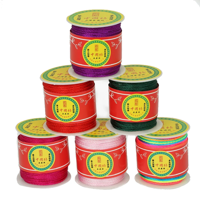 

Beadia 1mm Dia. Mix Color Chinese Knot Cord 49Yards/Roll String Cord for Jewelry & Craft Making