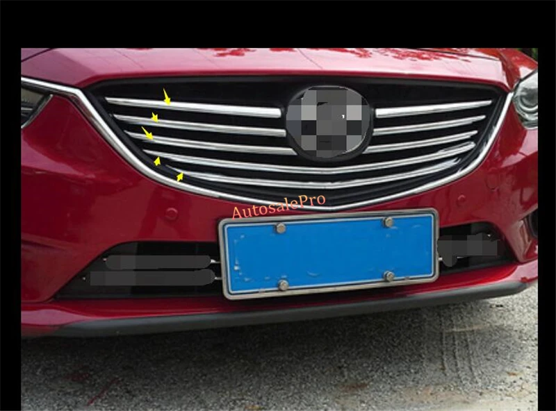 Хромированная передняя решетка для решетки радиатора накладка 8 шт. Mazda 6 M6 Atenza 2013