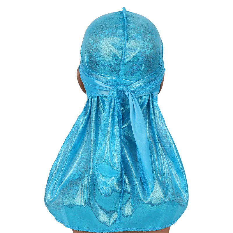 Уличная мужская шапка бандана в стиле хип хоп Durag тюрбан шелковистая повязка на