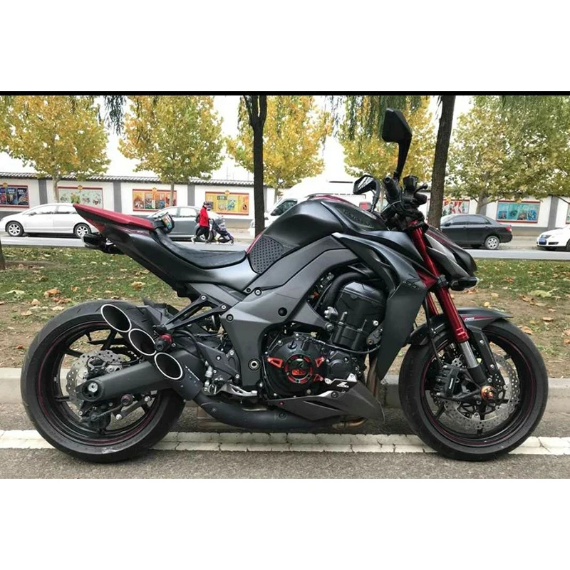Для Kawasaki Z1000 выхлопная система глушителя для мотоцикла глушитель на средней соединительной трубе с хвостом глушители трубы 2010