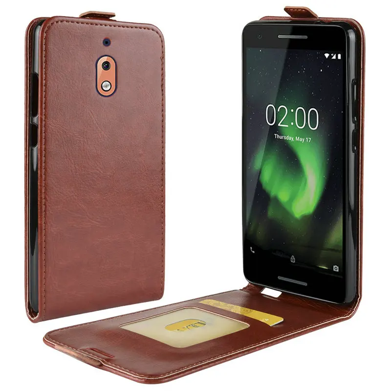 Роскошный кожаный чехол в стиле ретро для Nokia 2 1 2018 TA 1080 1092 кожаные флип чехлы