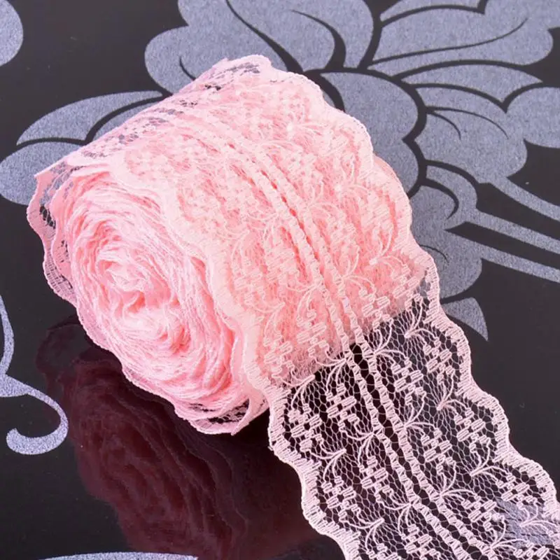 Lace Roll Spool Fabric Ribbon Netting Wedding Decoration Trim Garment Apparel Tulle Party Supplies 45mm*10M | Дом и сад