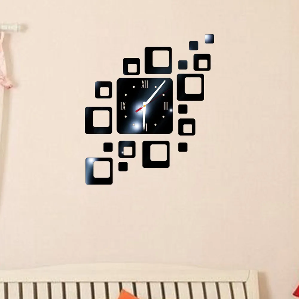 Дропшиппинг Новые DIY настенные стикеры Часы для гостиной спальни современные