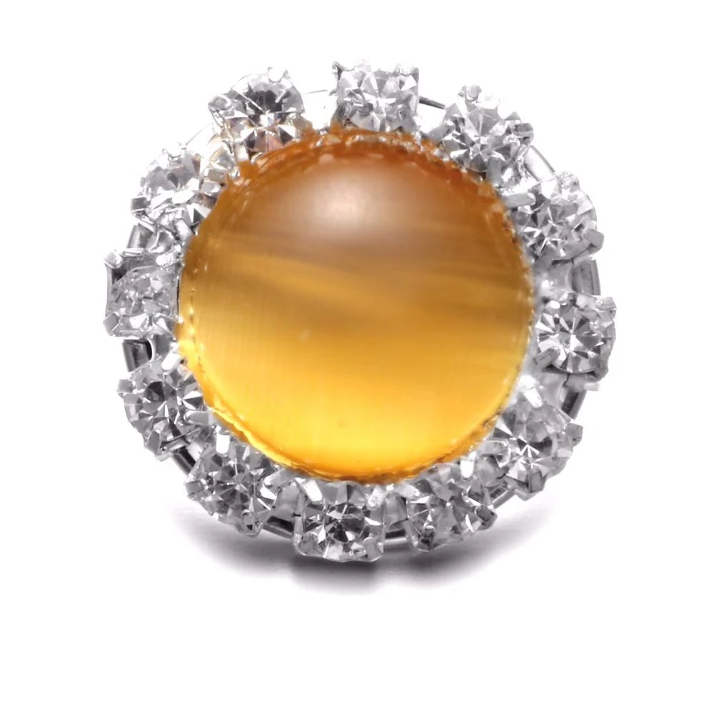 Небесно-Голубой опал горный хрусталь Стиль круглый Форма металла 18 мм кнопки