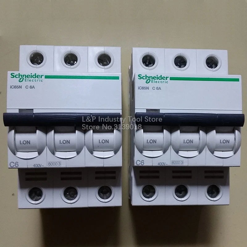 Новый оригинальный Schneider Electric China IC65N 3P C6A A9F18306 вакуумный мини-выключатель MCB Acti9 Type