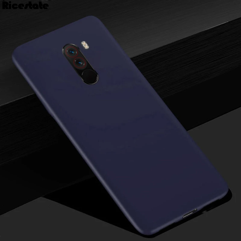 For Xiaomi Pocophone F1 case Matte frosted scrub thin TPU soft back cover for poco phone | Мобильные телефоны и