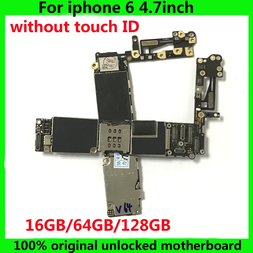 Материнская плата для iphone 6 разблокированная системная без Touch ID 16 ГБ 64 128 IOS |