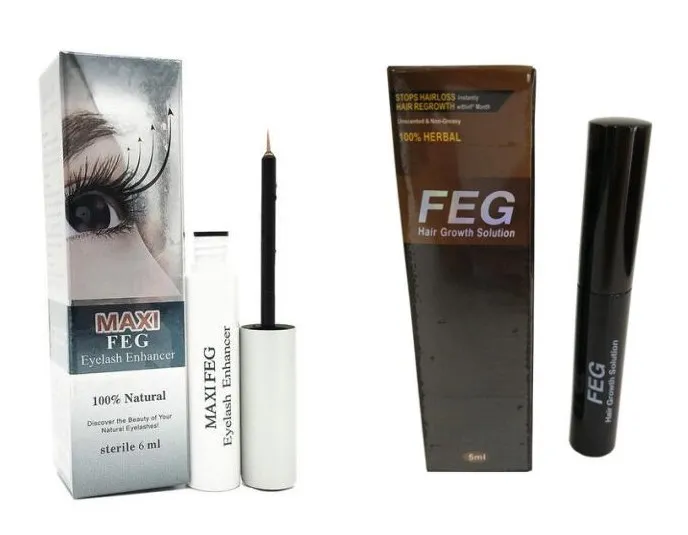 

FEG Hair Growth Enhance Hair Growth 5ml / MAX FEG Eyelash Growther 6ml . 100% Herbal Hair &amp Eyelash Extender