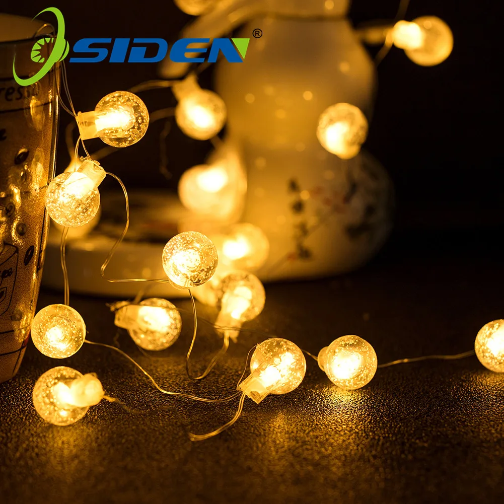 

Crystal Balls Fairy Lights Waterproof 20/50LED Outdoor Starry Lights AA Battery USB Powered String Lights Decorative Lighting