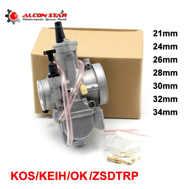 Мотоцикл Alconstar 21 24 26 28 30 32 34 мм карбюратор KOSO KEIHIN PWK OKO МОТОЦИКЛ КАРБЮРАТОР б/у 2T 4T