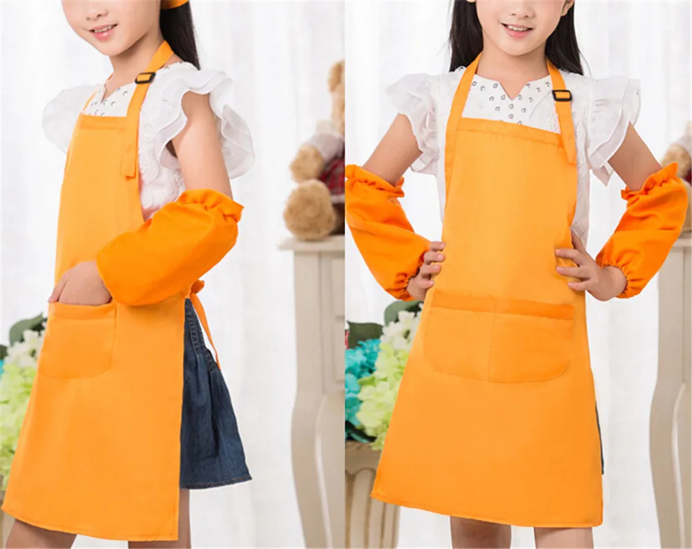 

Anti-Wear Apron Waterproof Painting Drawing Coat For Children Costume Crafts DIY Paint Antifouling Aprons For Kindergarten Kids