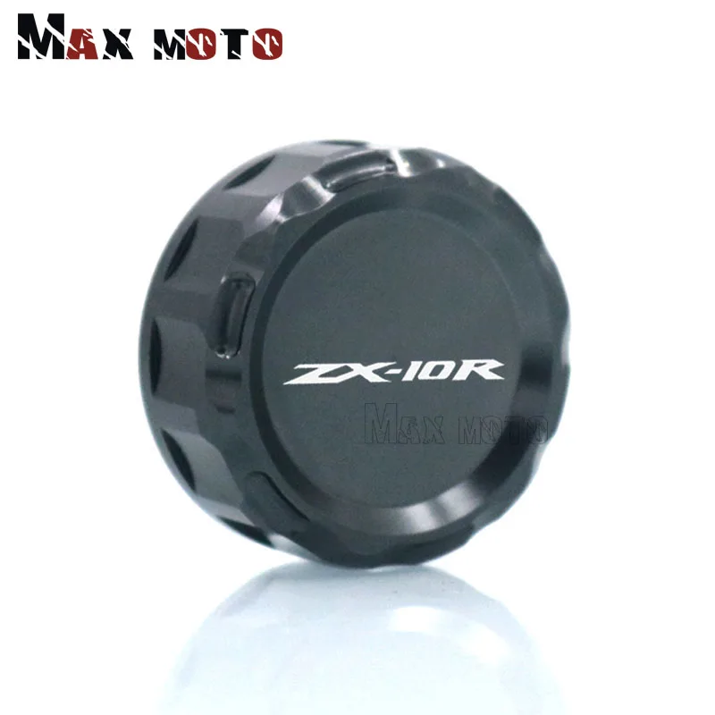 For KAWASAKI NINJA ZX-10R ZX10R ZX 10R 2009 2010 2011 2012 2013 2014 Motorcycle Accessories CNC Rear Brake Reservoir Cover Caps |