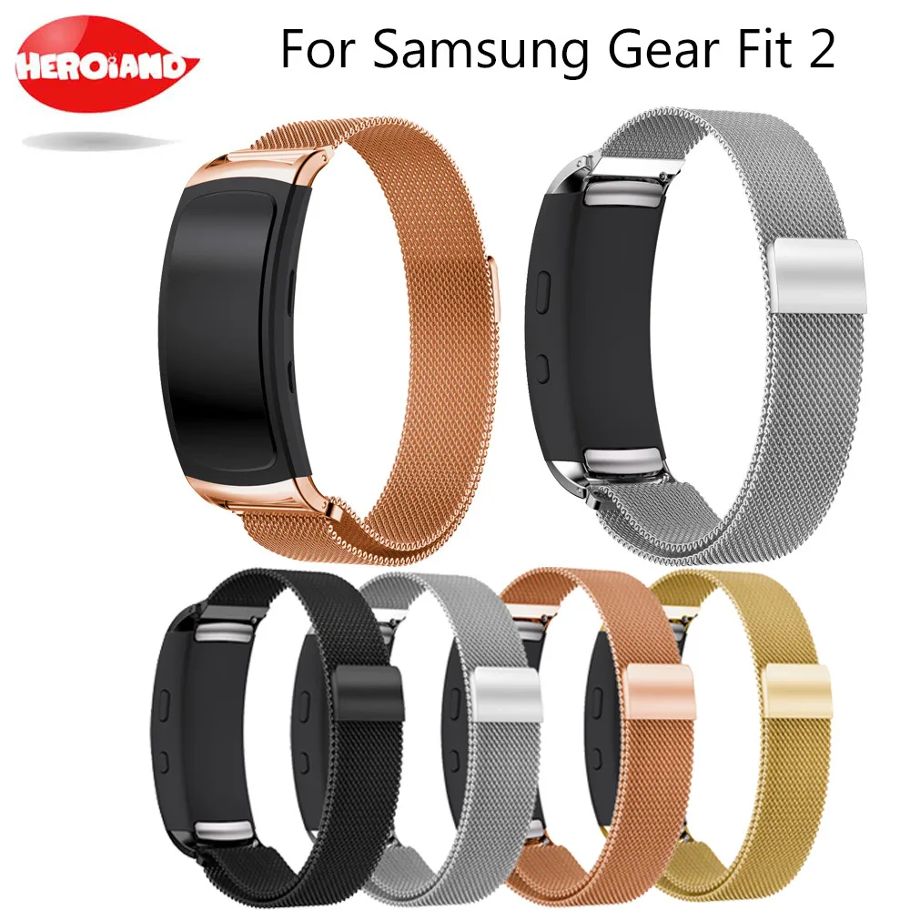 Браслет из нержавеющей стали Миланская Магнитная Петля ремешок для Samsung Gear Fit 2 SM