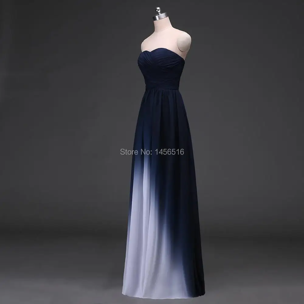 Menoqo Vestido de festa дизайн трапециевидной формы Омбре Вечерние платья шифон Формальные Длинные Элегантные Выпускные платья