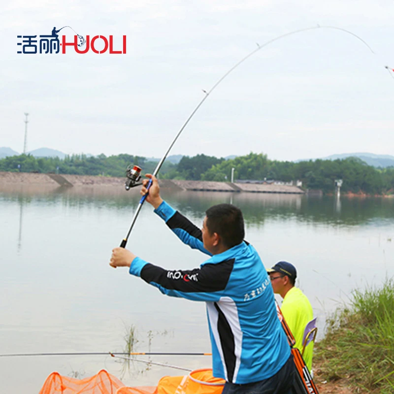 HUOLI 2.1m/2.4m/2.7m/3.0m/3.6m Carbon Superhard Ocean Telescopic Fishing Rod Set Fly Tackle | Спорт и развлечения