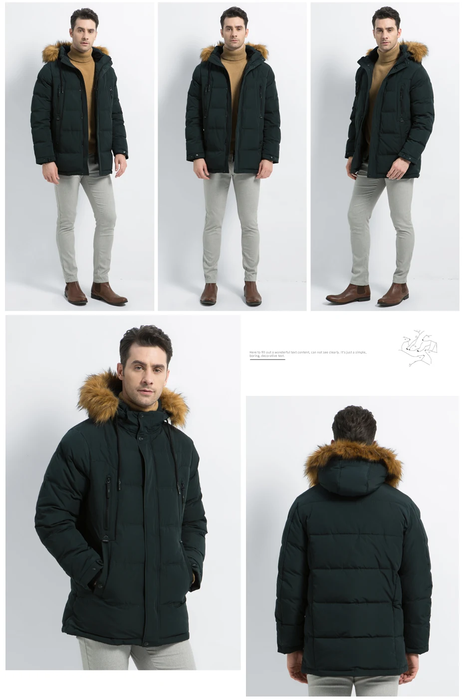ICEbear новая мужская одежда модная мужская куртка с капюшоном Мужское пальто Толстая Теплая мужская одежда высококачественные мужские зимние парки MWD19903d