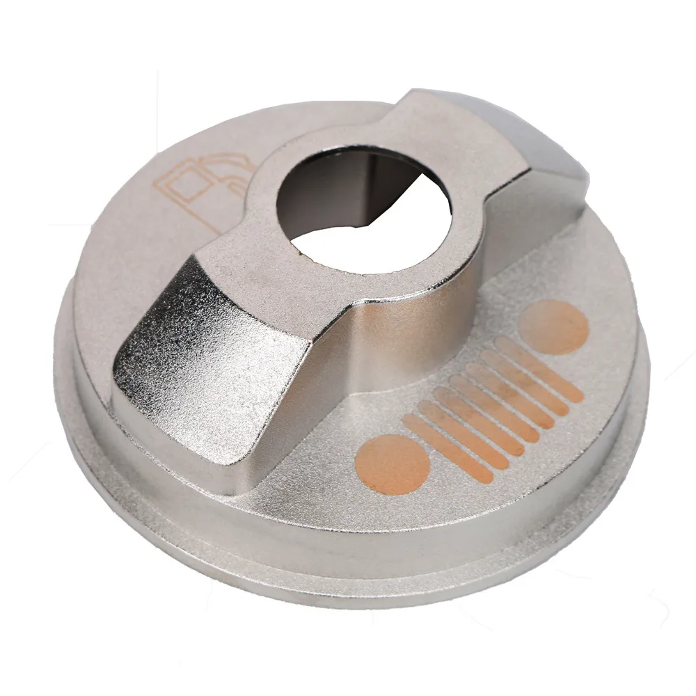 Серебристая металлическая крышка топливного бака для Jeep Wrangler JK Unlimited X Sport Freedom Sahara