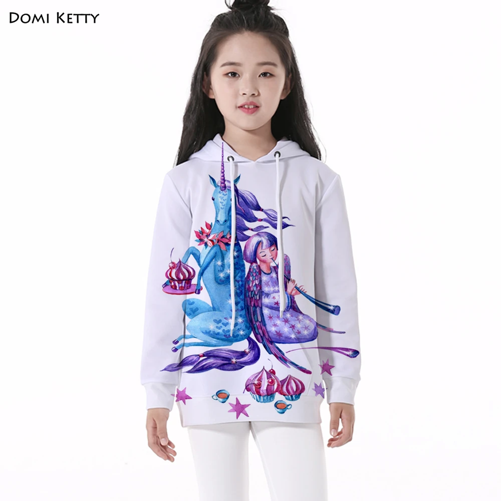 Domi Ketty/Детские толстовки с капюшоном длинными рукавами для мальчиков и девочек