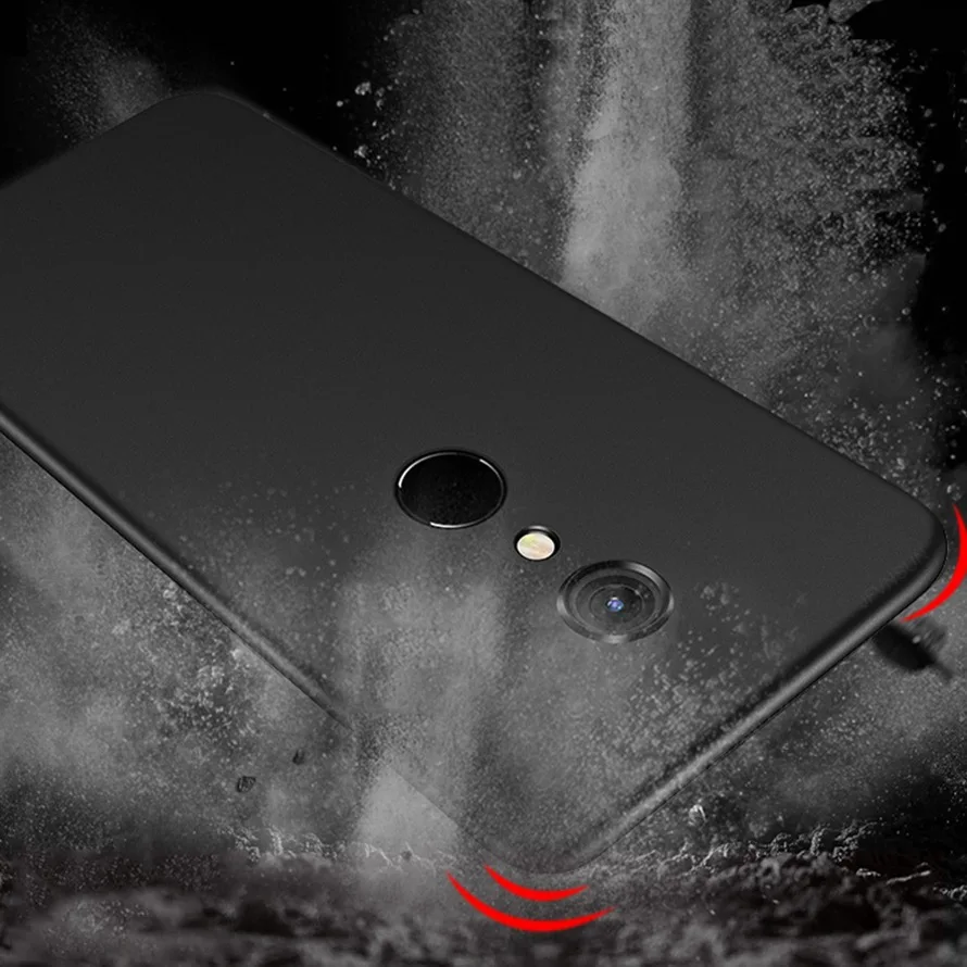 Оригинальный простой чехол для Xiaomi Redmi 5 плюс глобальная версия Матовая Мягкая