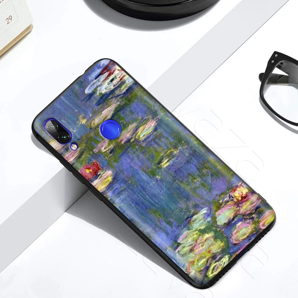 Чехол Lavaza Claude Monet Garden Lotus Bridge для Xiaomi Redmi Note 4A 4X 5 5A 6 6A 7 S2 Pro Go Prime Plus |