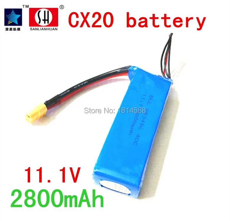 Литиевая батарея Cheerson CX20 V303 11 1 В 2800MAH PO и зарядное устройство CX 20 детали для