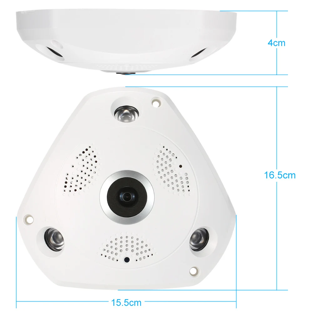 360 градусов Беспроводная Wi-Fi VR ip-камера HD 960P полный обзор 1 44 мм объектив рыбий глаз
