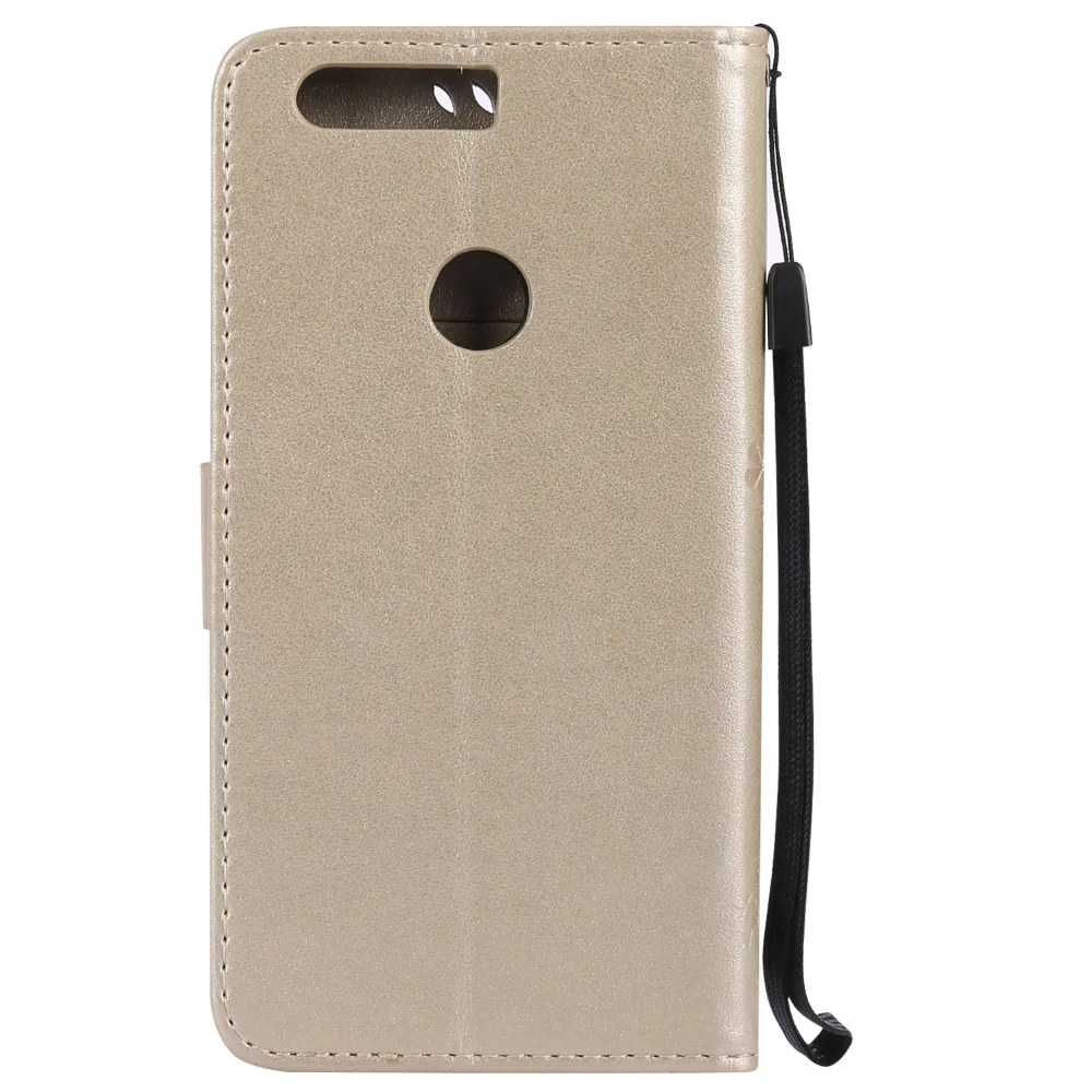 Deluxe бабочка цветок дерево кожа флип Бумажник сумка чехол для Huawei Honor 8 honor8 frd al00