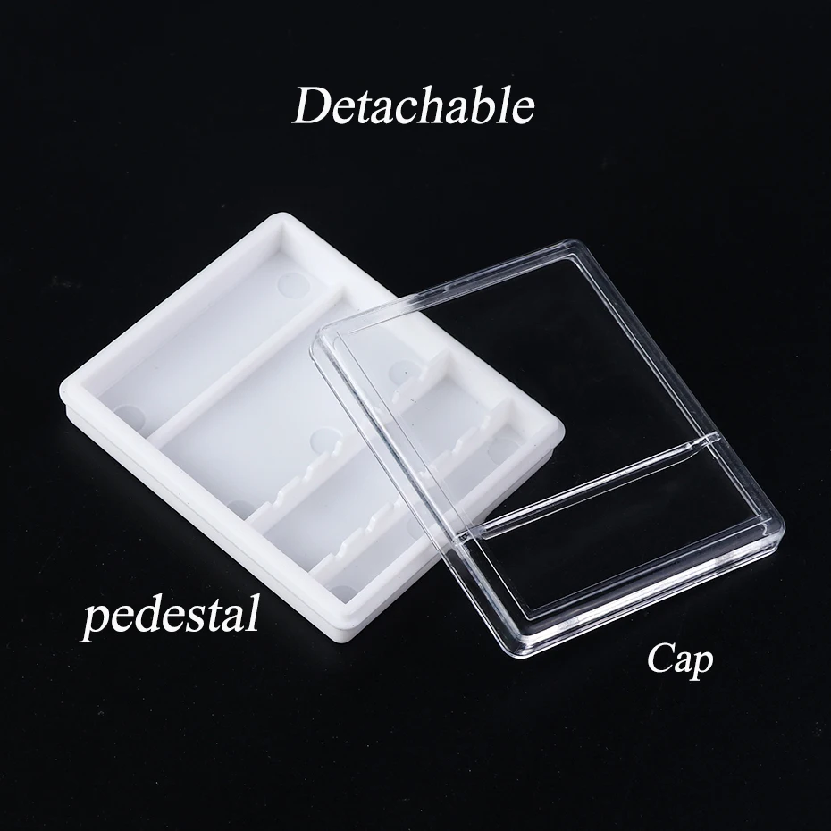 Пустая коробка для хранения с 10/6 отверстиями чехол держатель для сверл для ногтей акриловая подставка Дисплей для сверления ногтей маникюрный станок фреза CH2000