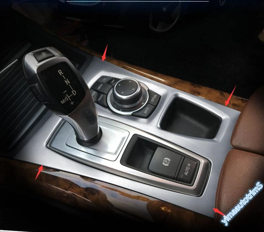 Yimaautotrim для BMW X5 E70 2009 2013/X6 E71 2010 2014 ручка переключения передач из нержавеющей стали