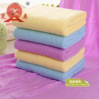 nanometer superfine fiber south korea three seconds fast drying towel bath towel embossing bear towel 14070cm