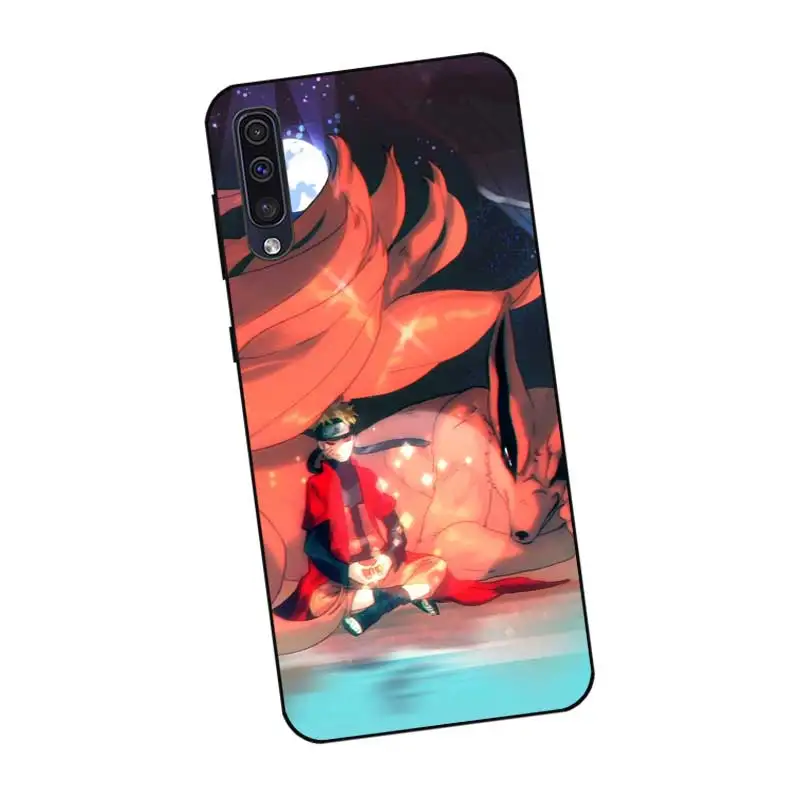 P133 героя аниме Наруто Великолепный черный силиконовый чехол для samsung Galaxy A6 A7 A8 A9 A10