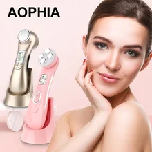 AOPHIA beauty Machine 5в1 РЧ EMS радио мезотерапия электропорация лица Радио Частота светодиодный фотон омоложение удаления морщин