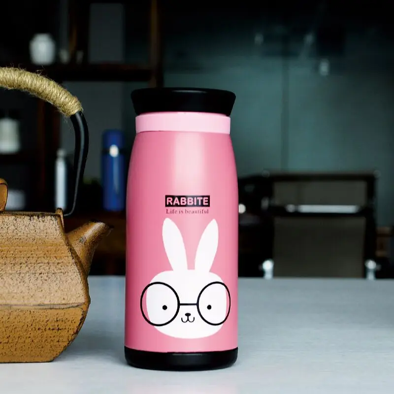 1 шт. Симпатичные конфеты цвета мультфильм животных термос чашка бутылка