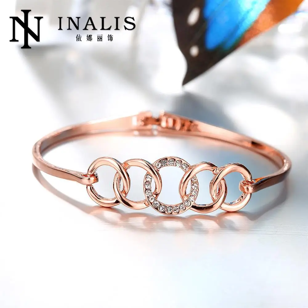 Fashion Bracelets For Women Lnlay Zircon Bracelet Jewelry Free Shipping pulseiras para as mulheres Z079 | Украшения и аксессуары