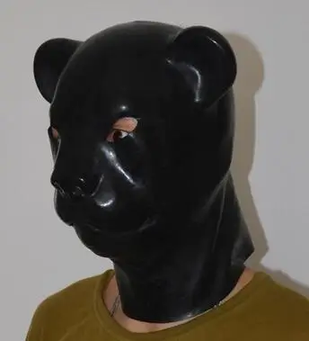 Латексная Фетиш-маска (LH4) из натурального латекса на всю голову с изображением