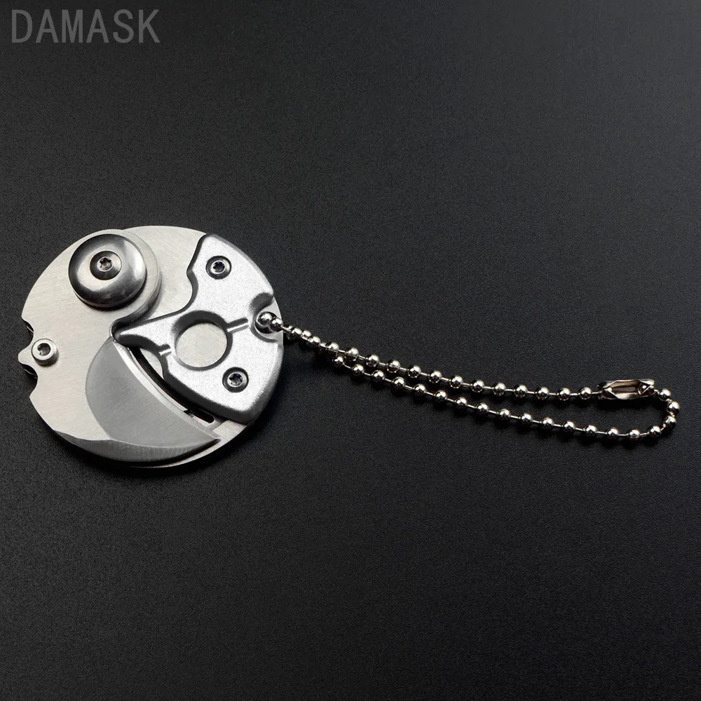 DAMASK брелок для ключей Монетный Нож EDC портативный карманный нож охоты выживания