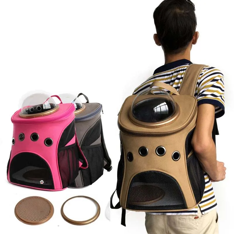 Space Capsule Astronaut Pet Cat Carrier Backpack Bubble Window for Kitty Puppy Small Dog Outdoor Breathable Travel Bag Case Cave